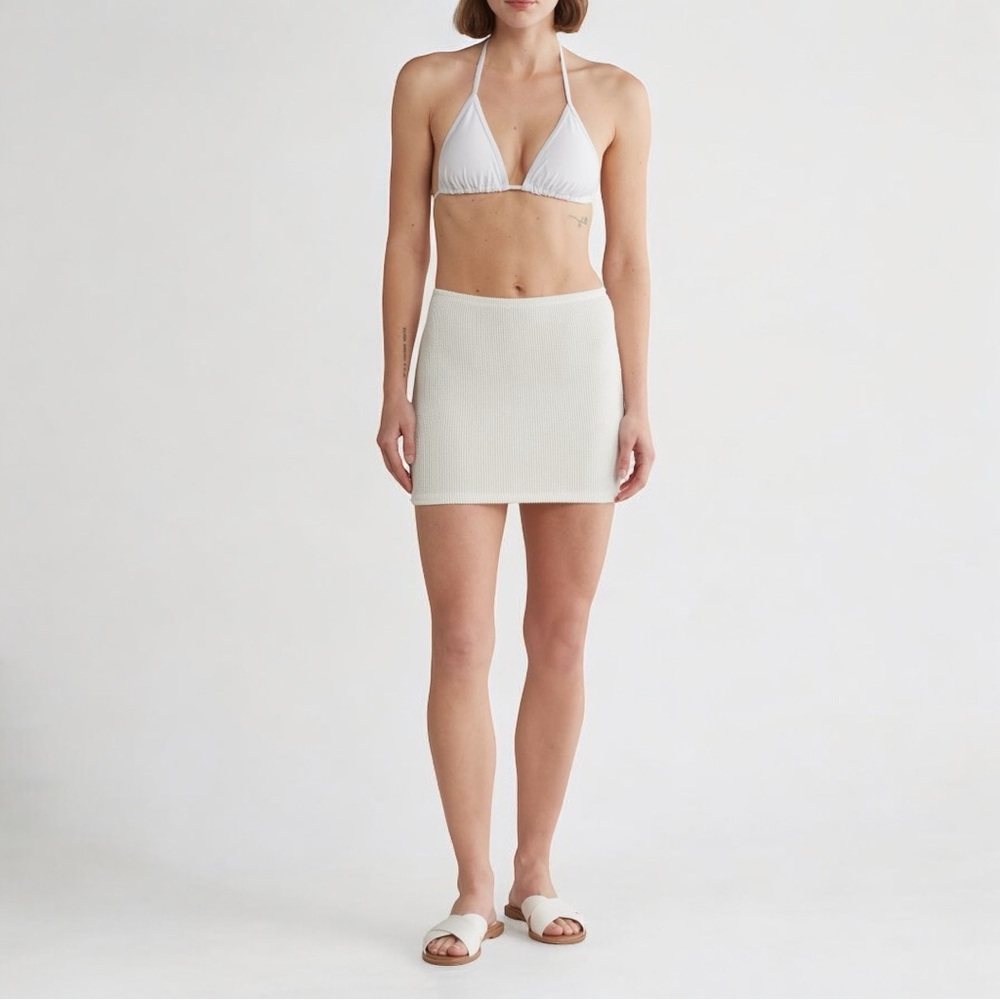 🆕 NWT Good American Always Fits CoverUp Miniskirt Size 1/2 (fits like 2-8 US)